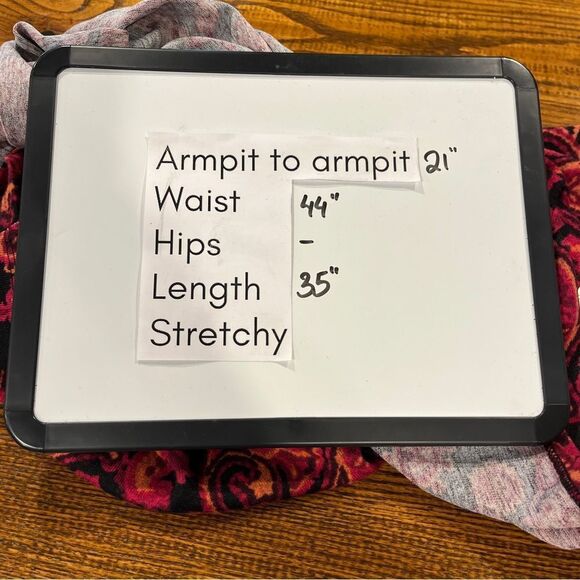 AGB Paisley print long sleeve a-line high neck sweater Dress size XL - Picture 8 of 13